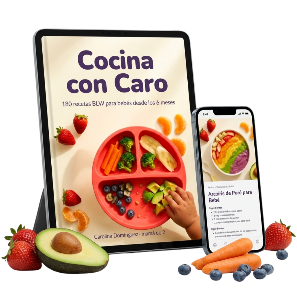 Ebook Cocina con Caro — 180 recetas BLW en tablet y celular